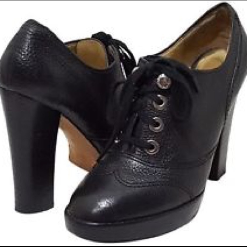 Lace Up Coach Heels